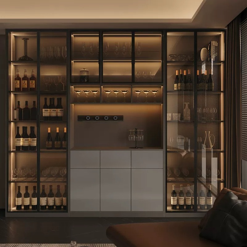 Wine & Beer Unlimited Spirits Photos - Lichte luxe Italiaanse eettafel wijnkast moderne