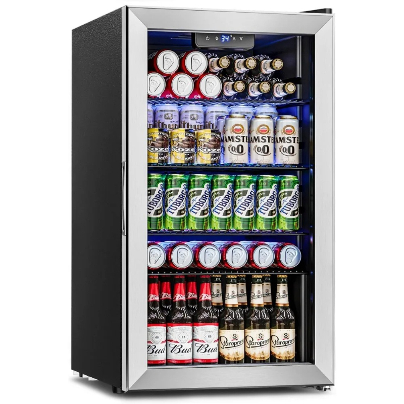 Wine Beer Mini Fridge - Drankenkoelkast - 126 blikjes minikoelkast met
