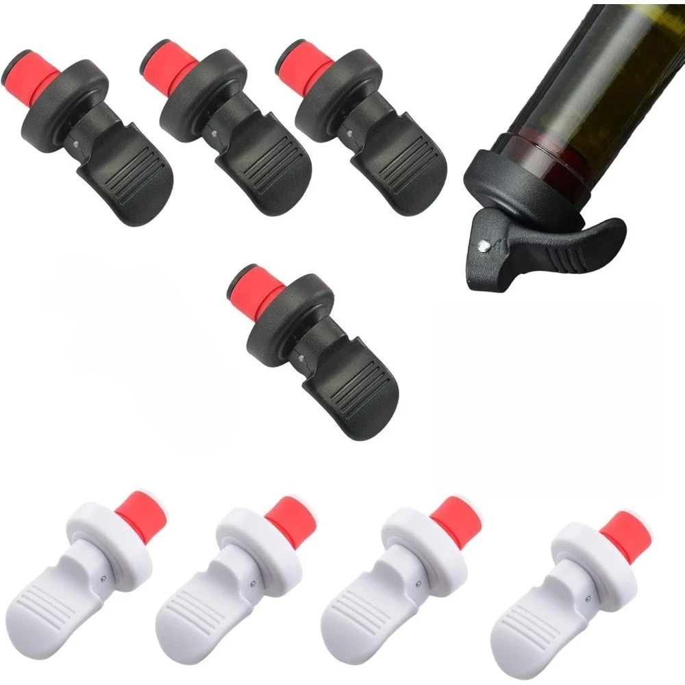 Wine Beer Market - 4PackWineBottle Stoppers Whiskey Sealer Bier Rubberen