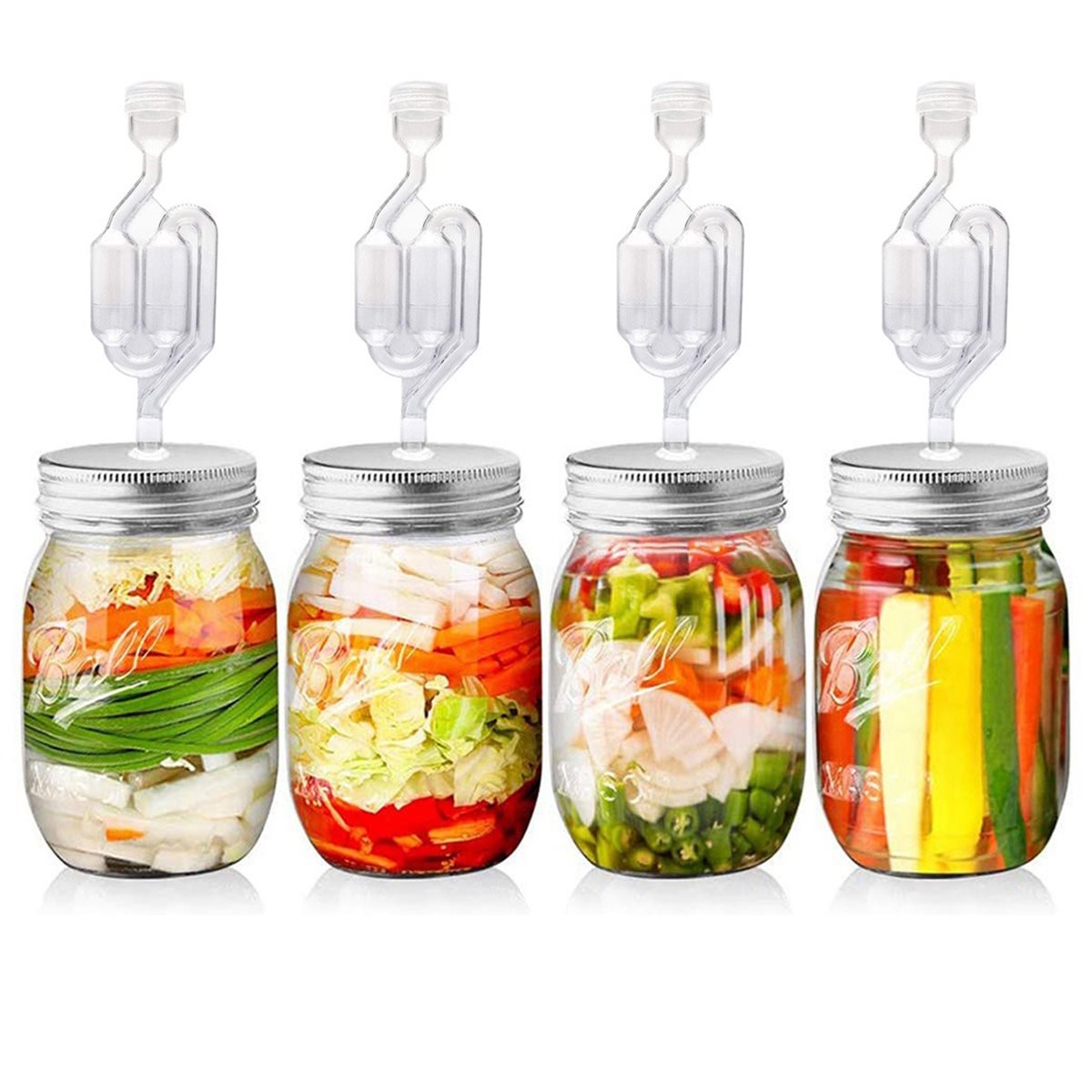 Wine Beer Cider - 4 stuks 70 mm fermentatie-deksel en