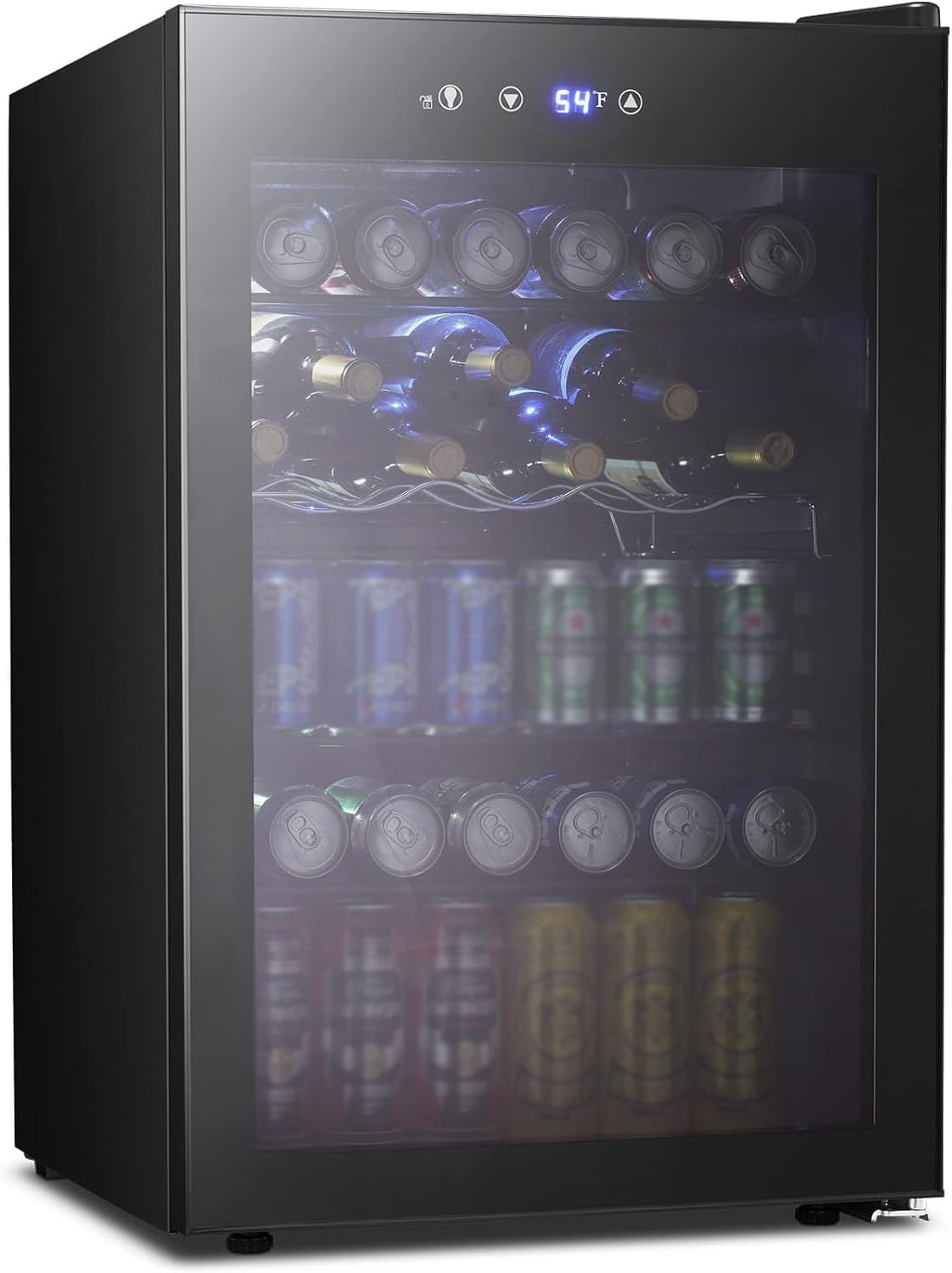 Wine Beer Mini Fridge - 4,5 Cu.ft drankenkoelkast, 145 blikjes mini