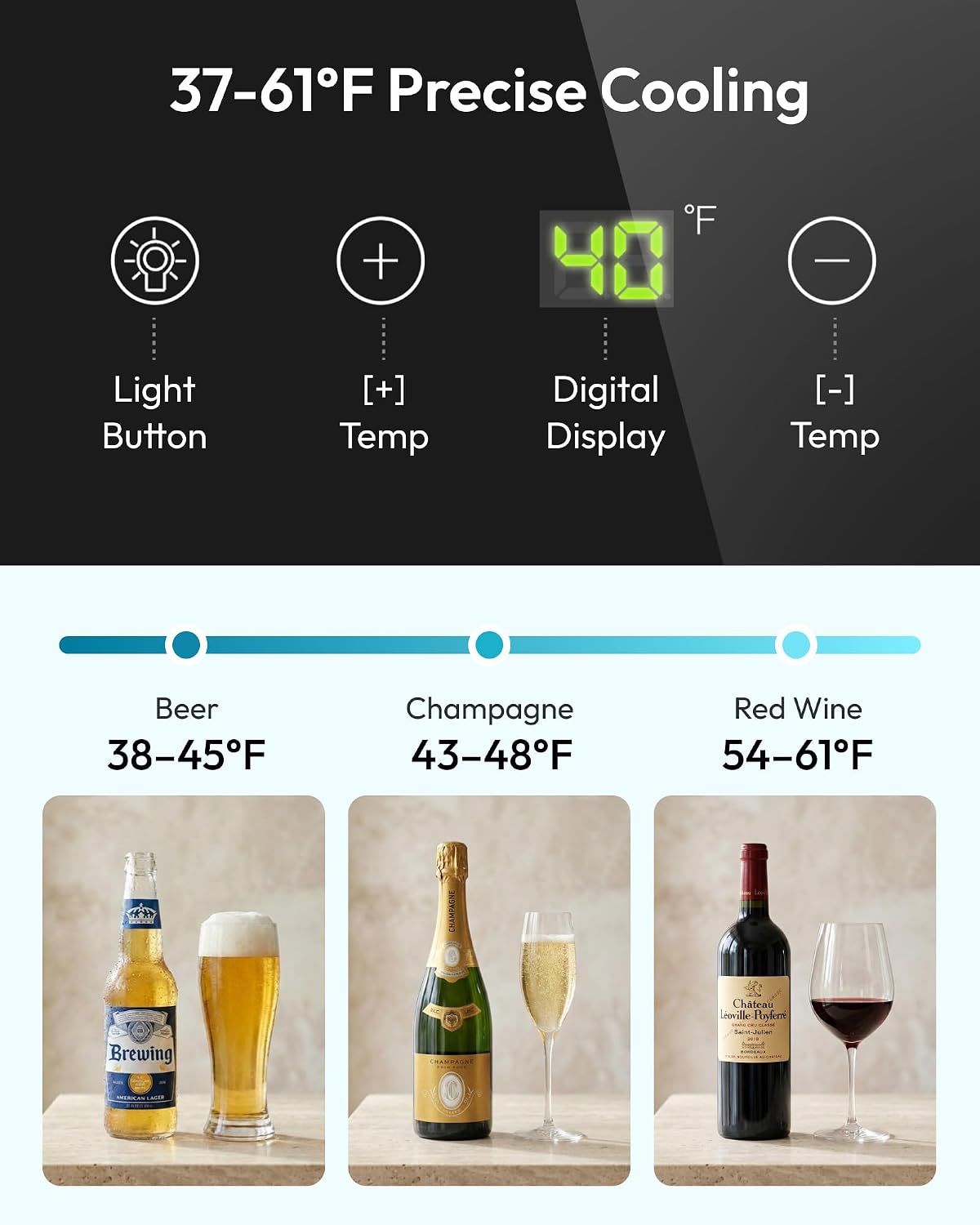 125 blikjes drankenkoeler met  - Wine Beer Mini Fridge recensie en prijs