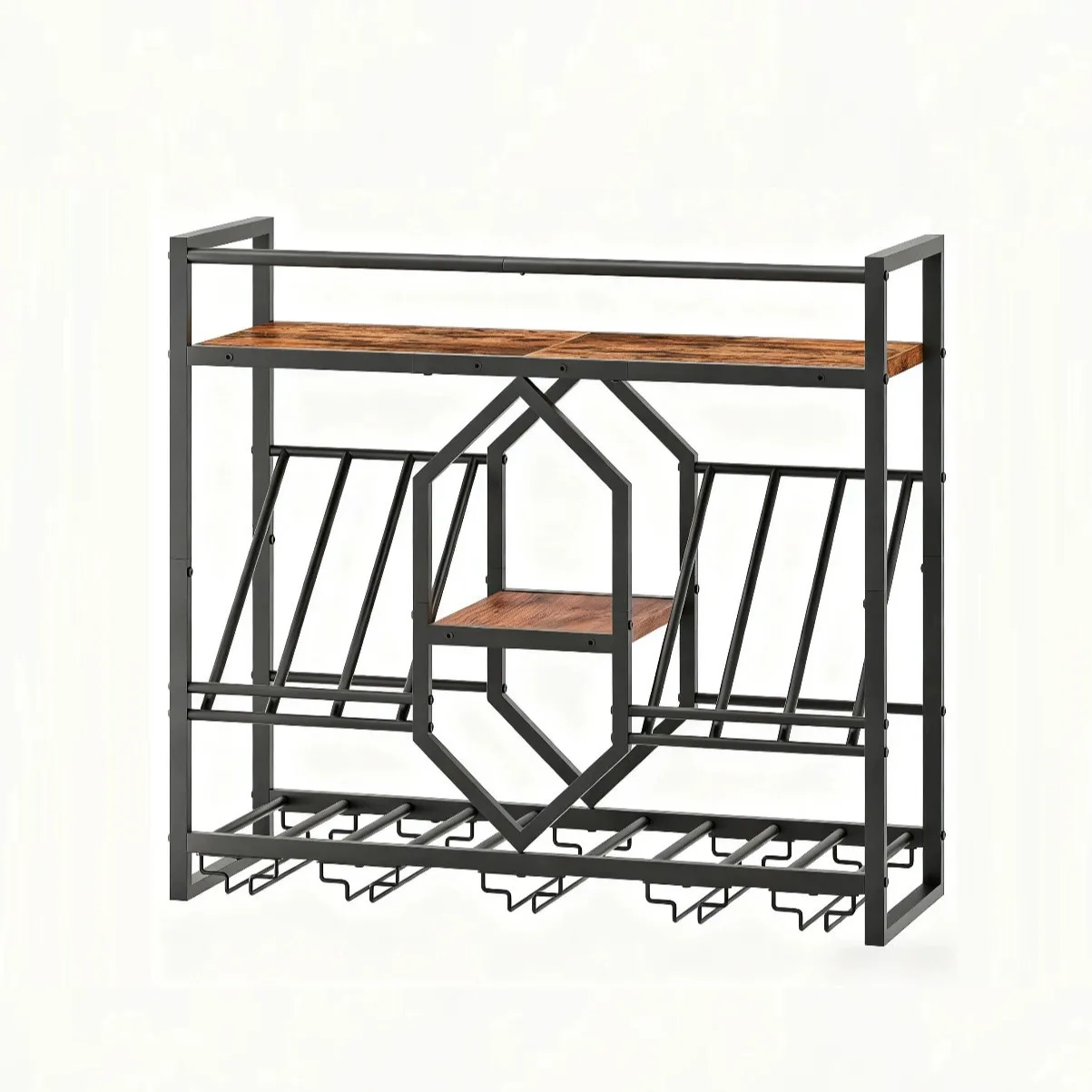 Smeedijzeren bar-wijnrek, wand - Wine Rack Wall Mount recensie en prijs