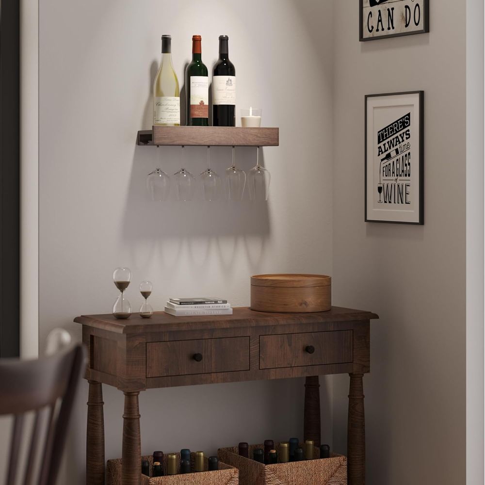 Wandgemonteerd houten zwevend  - Wine Rack Wall Mount recensie en prijs