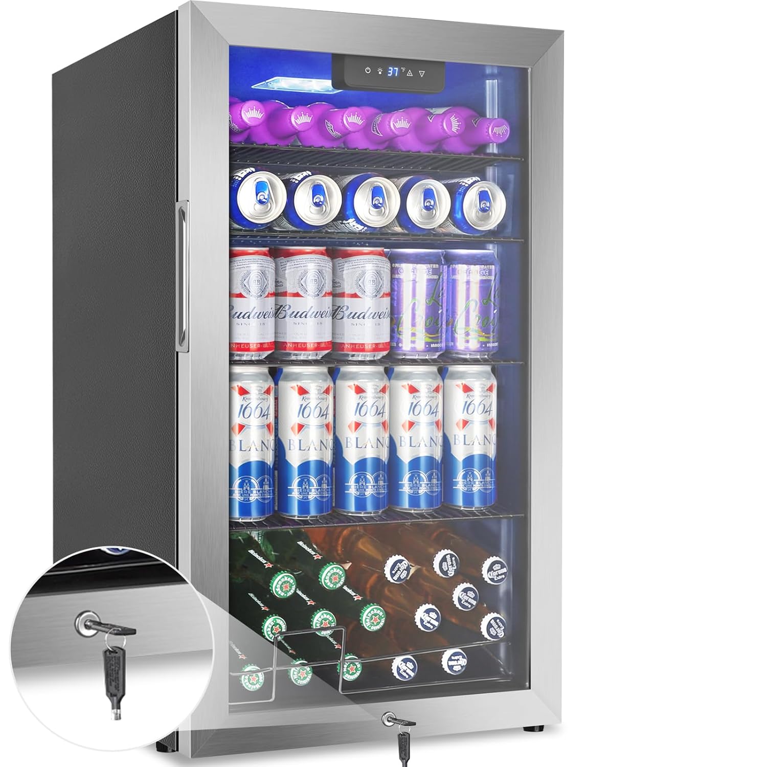 3,2 Cu.Ft 128 blikjes drankenk - Wine Beer Mini Fridge recensie en prijs