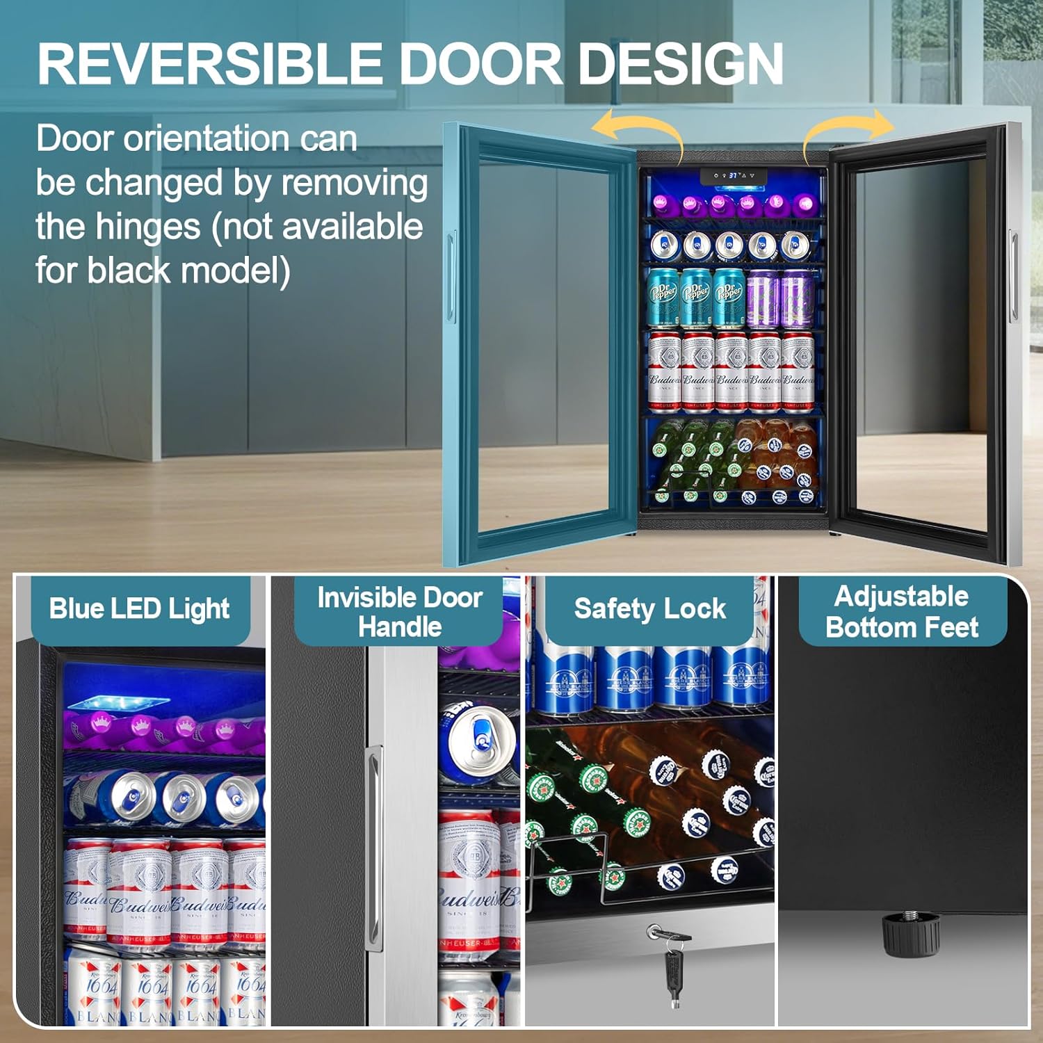 3,2 Cu.Ft 128 blikjes drankenk - Wine Beer Mini Fridge recensie en prijs