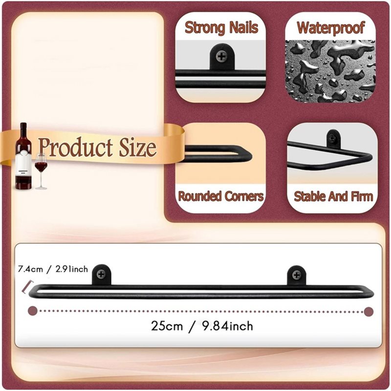 AB66-6 Stuks Wandgemonteerde W - Wine Rack Wall Mount recensie en prijs