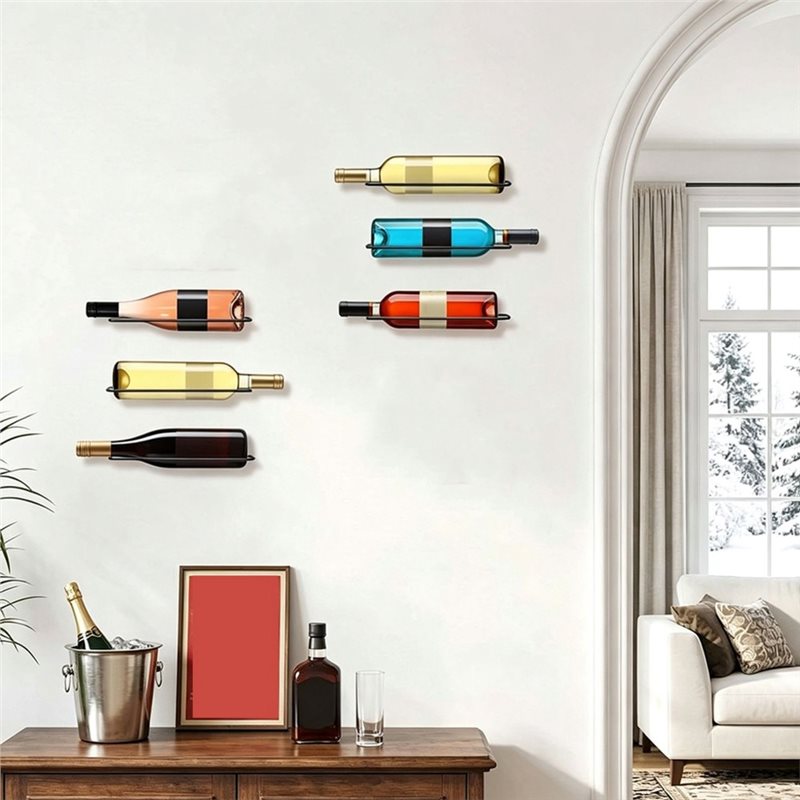 AB66-6 Stuks Wandgemonteerde W - Wine Rack Wall Mount recensie en prijs