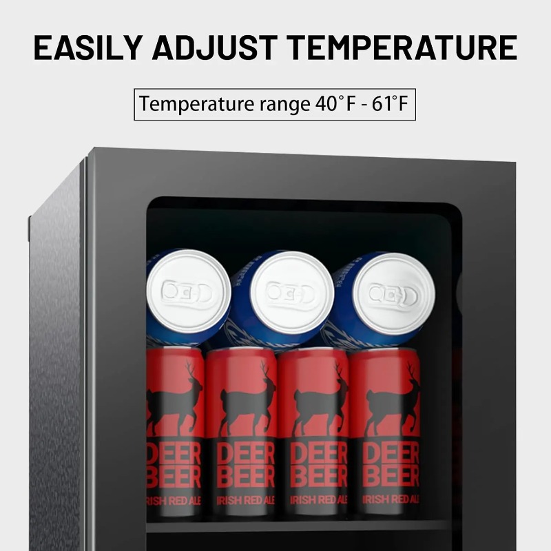 24 blikjes minikoelkast met gl - Wine Beer Mini Fridge recensie en prijs