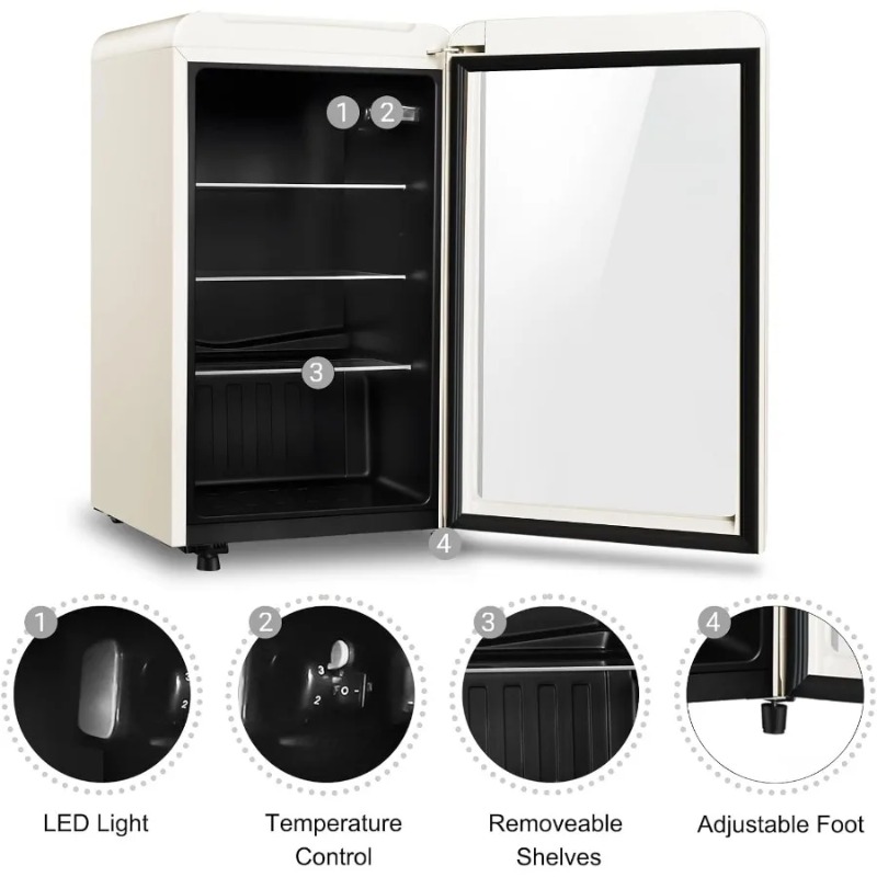 Retro Drank Koelkast Koeler 3. - Wine Beer Mini Fridge recensie en prijs