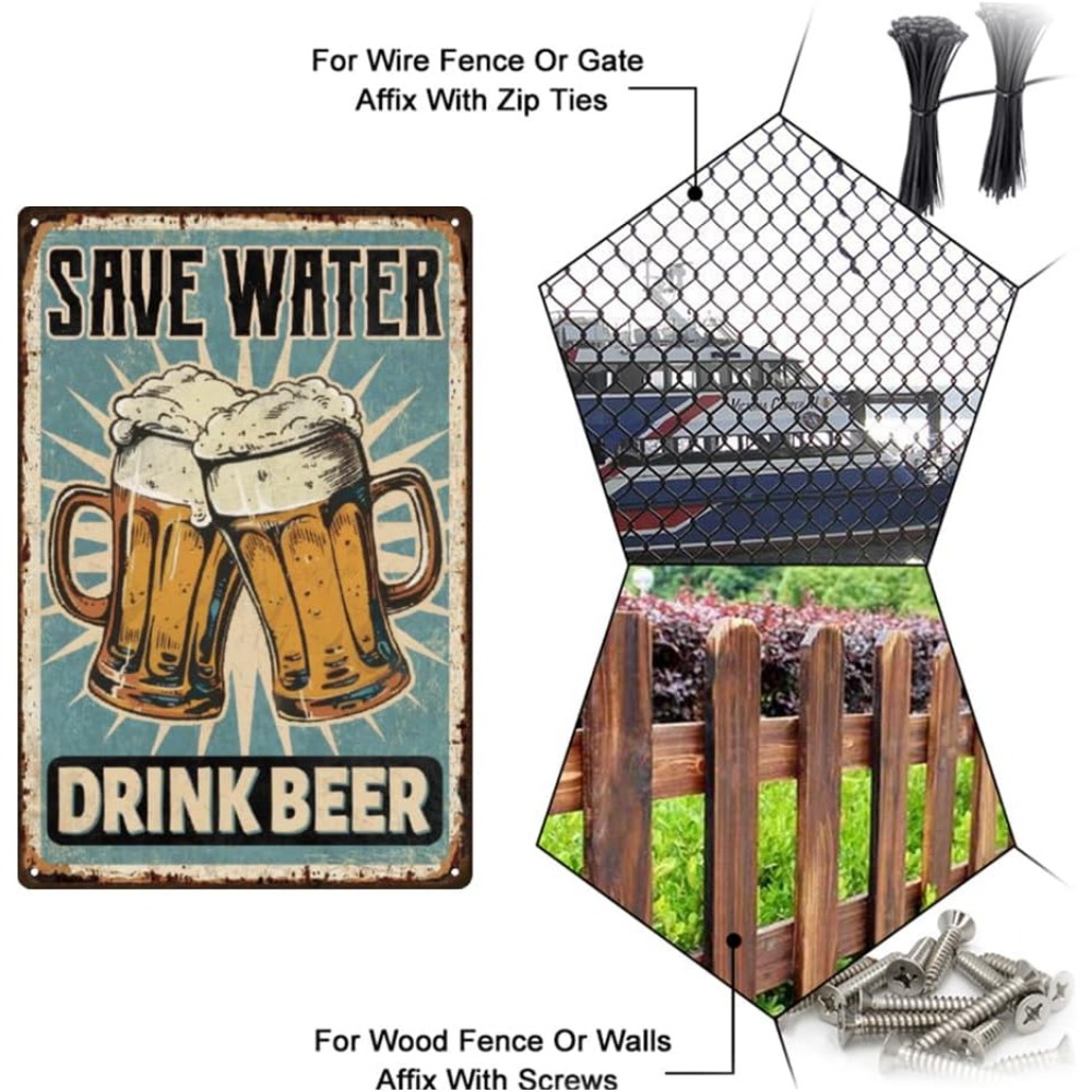 1pc Bier Metalen Bord Bar Tin  - Wine Beer And Liquor recensie en prijs