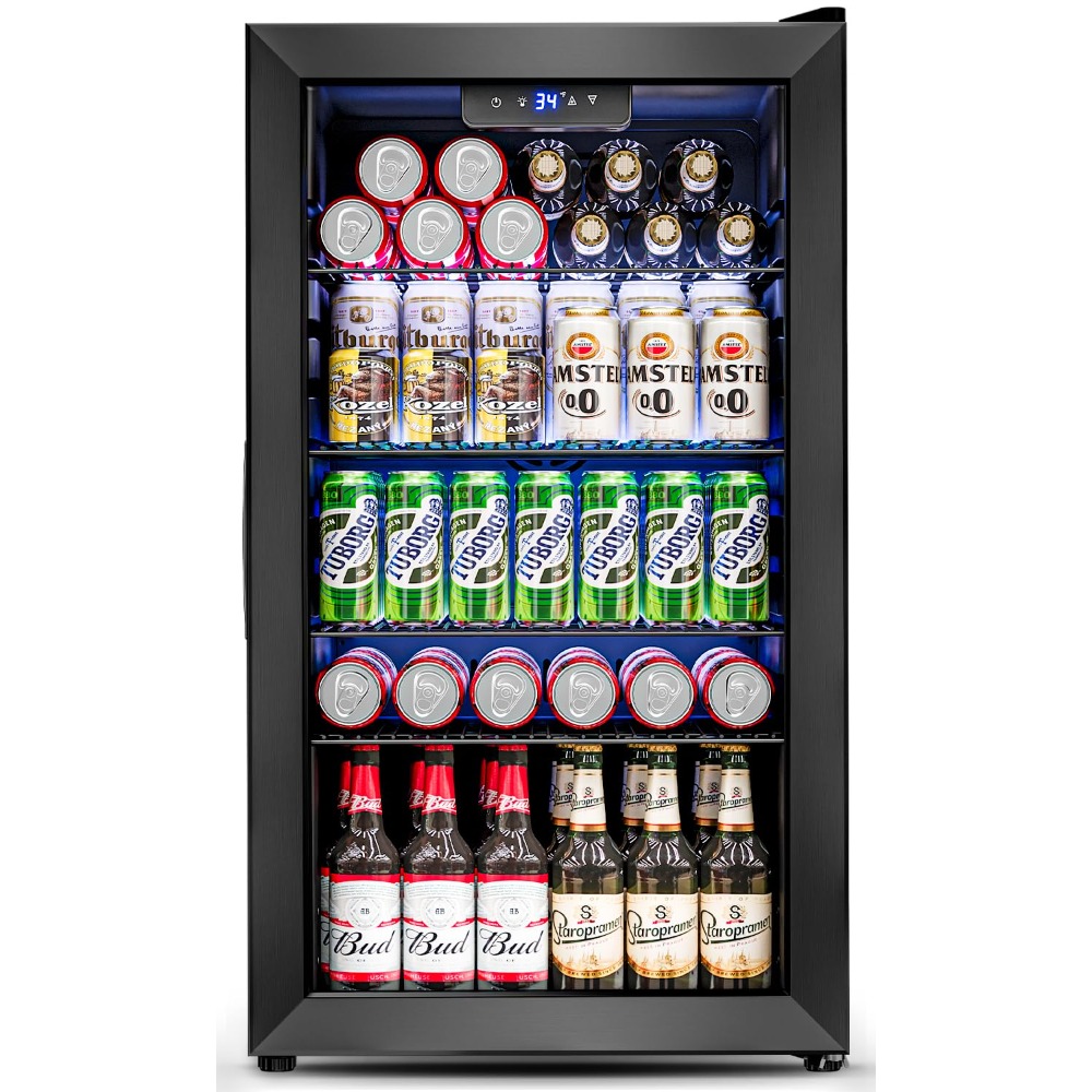 3,2 Cu.Ft Mini drankenkoelkast - Wine Beer Mini Fridge recensie en prijs