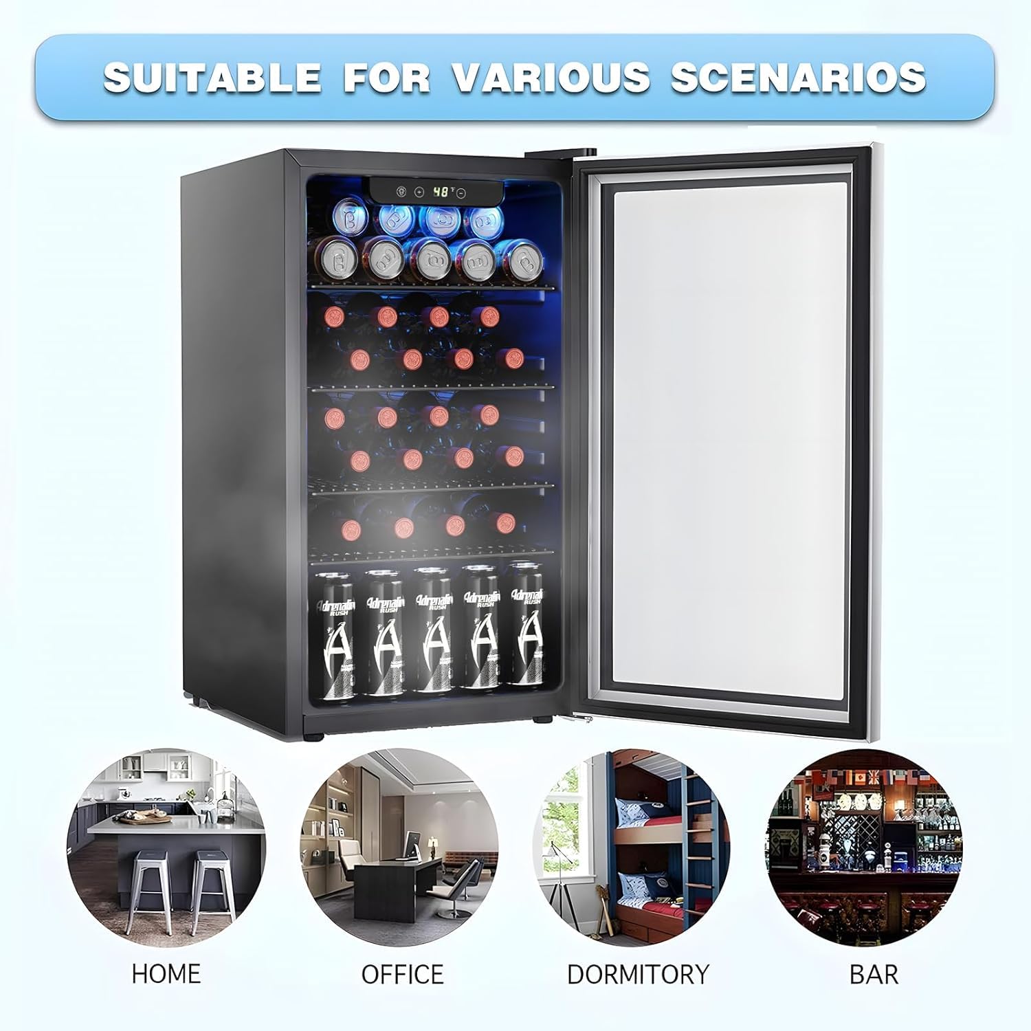 26 Flessen 130 Blikjes Wijnkoe - Wine Beer Mini Fridge recensie en prijs