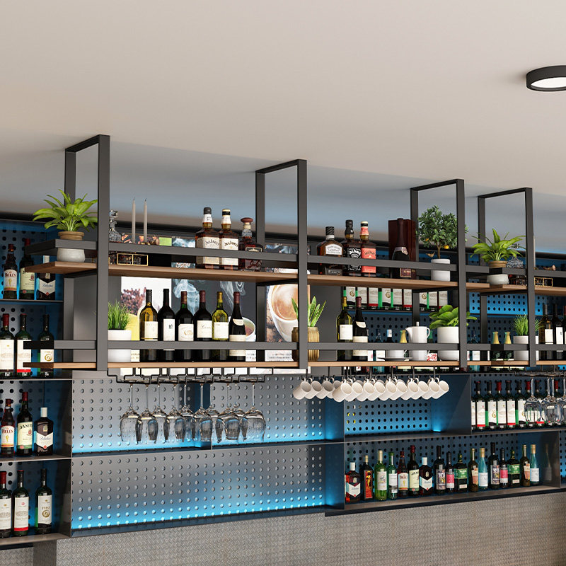 Eenvoudige metalen smeedijzere - Wine Rack Wall Mount recensie en prijs