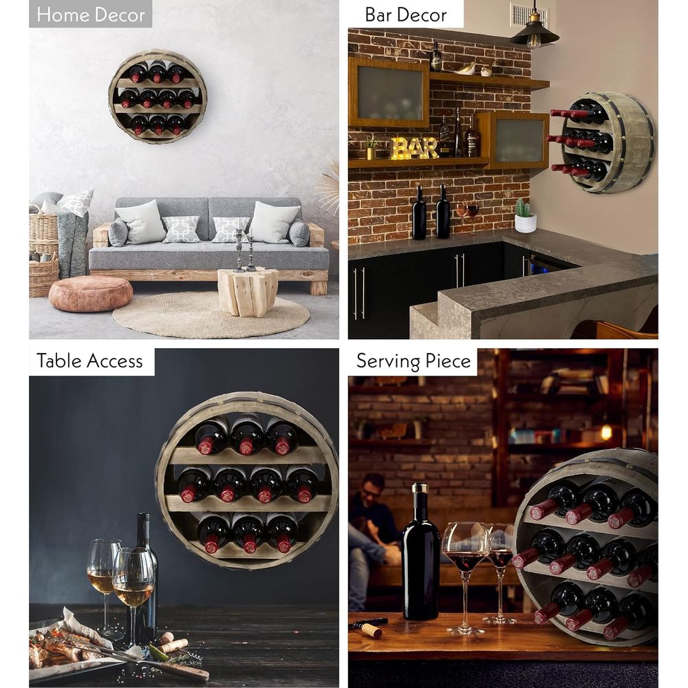 Industriële wandbevestigde hou - Wine Rack Wall Mount recensie en prijs