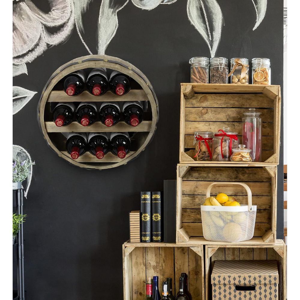 Industriële wandbevestigde hou - Wine Rack Wall Mount recensie en prijs