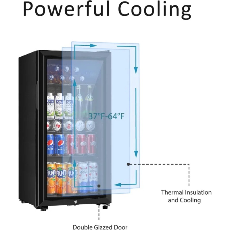 Drankkoelkast, minikoelkast va - Wine Beer Mini Fridge recensie en prijs