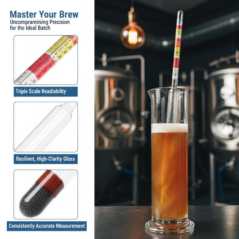 1 Stuks 3-Schaal Hydrometer vo - Wine Beer Cider recensie en prijs