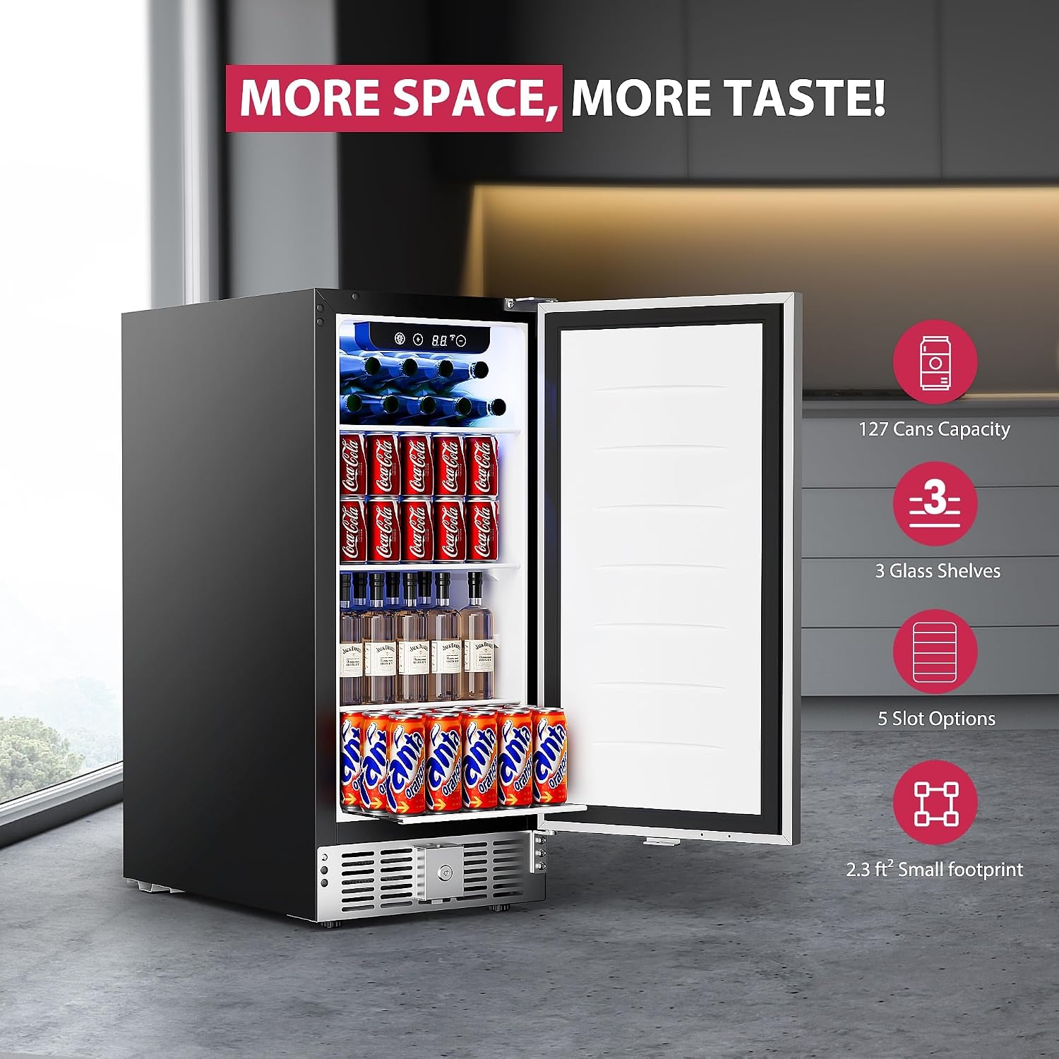15 inch drankenkoelkast voor o - Wine Beer Mini Fridge recensie en prijs